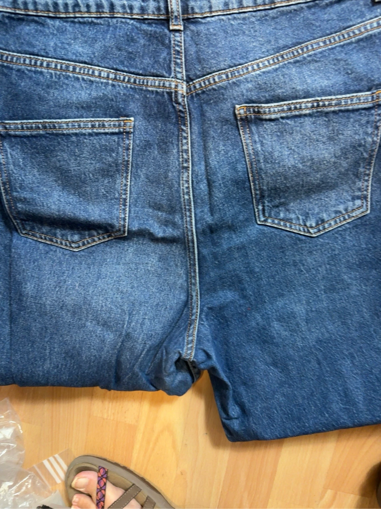 Primark rechte blauwe spijkerbroek maat L 42 denim katoen – photo 5